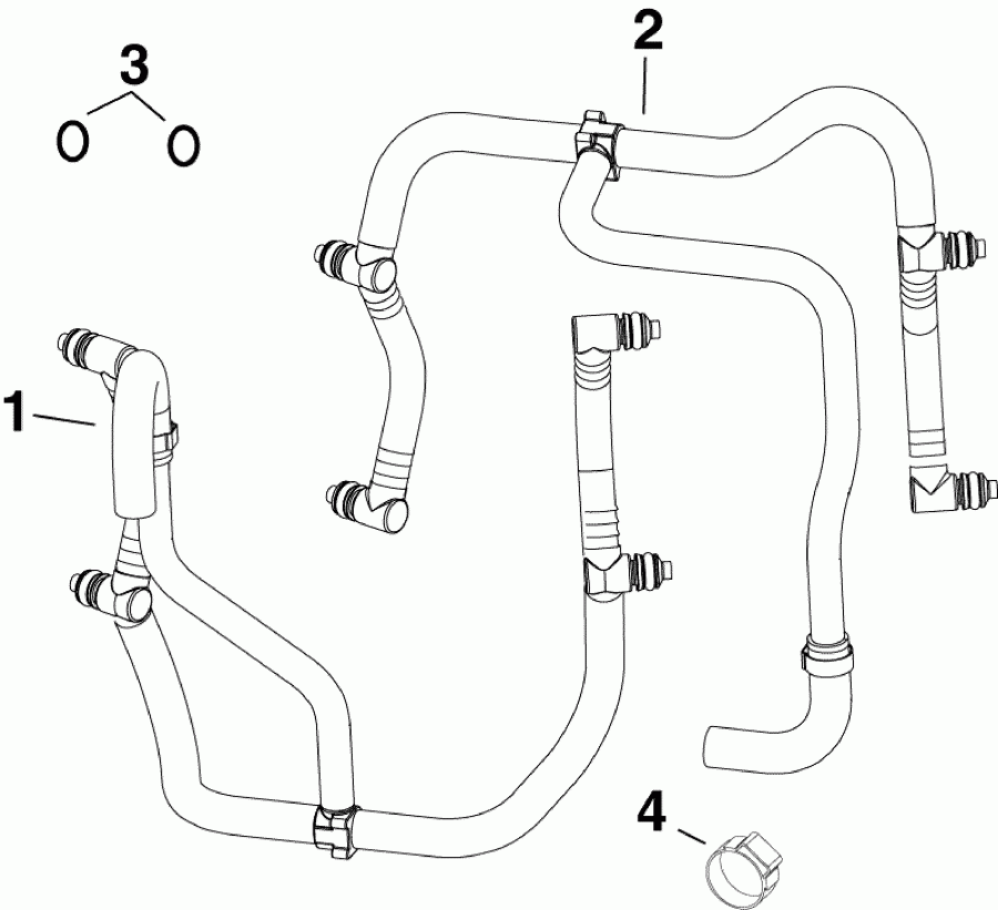 ��������� ��������� Evinrude E115DBXABA  - fuel Rails - ��������� ����������s