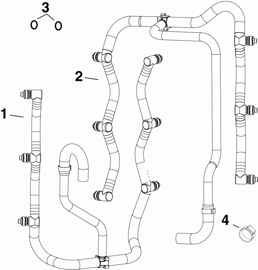  Evinrude E150DPLABA  - ��������� ����������s / fuel Rails