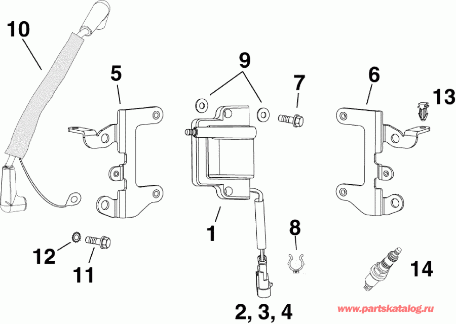 ��������� ����� Evinrude E175DCXABF  - ������� ���������s / ignition Coils