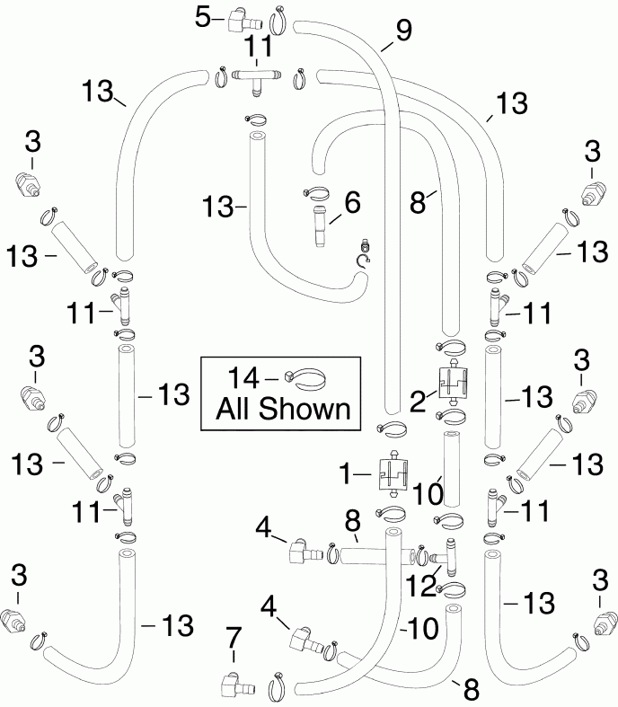  EVINRUDE E300DSLABB  - oil Recirculation System - C������ ������������ �����