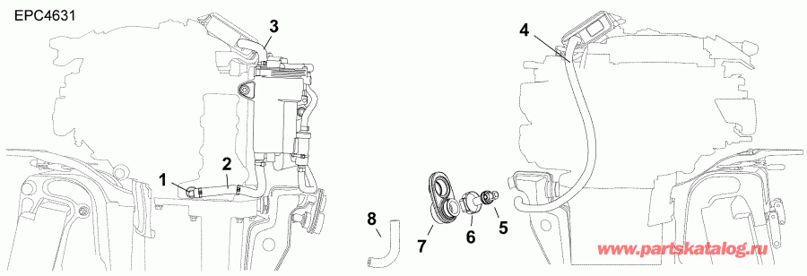 ��������� ����� ������� E30MALABA  - ������ ���������� - cooling Hoses