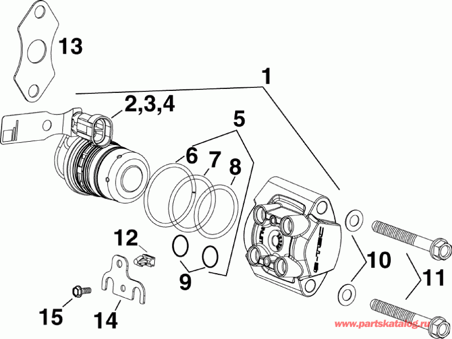 ����� EVINRUDE E55MRLABF  - ��������� ��������