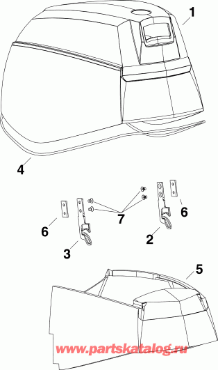 ��������� ����� ������� E50DRMLAFA  - ������ ��������� (�����) (dr) / engine Cover (dr)