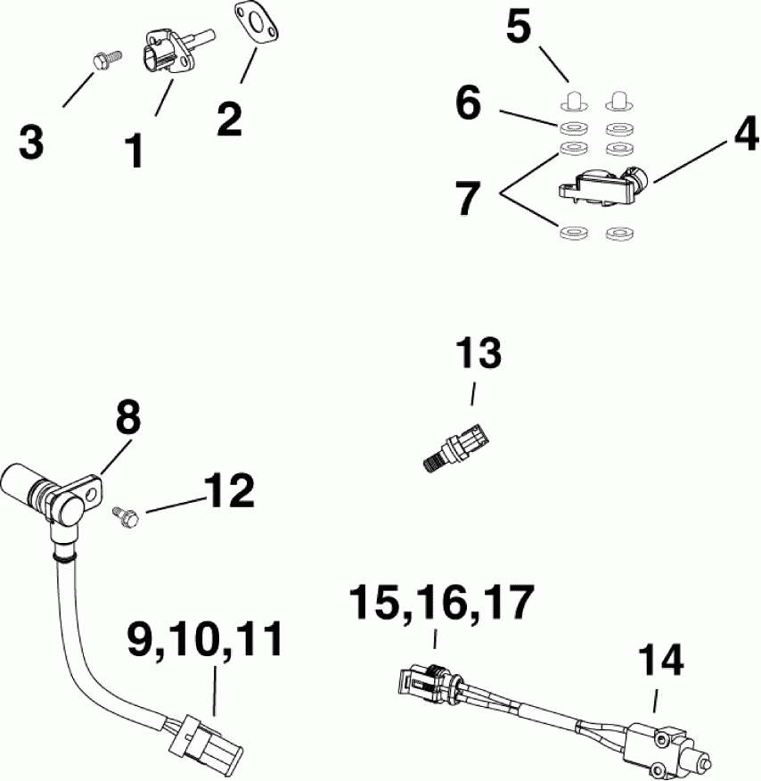 �������� ����� EVINRUDE E55MJRLAFA  - �������