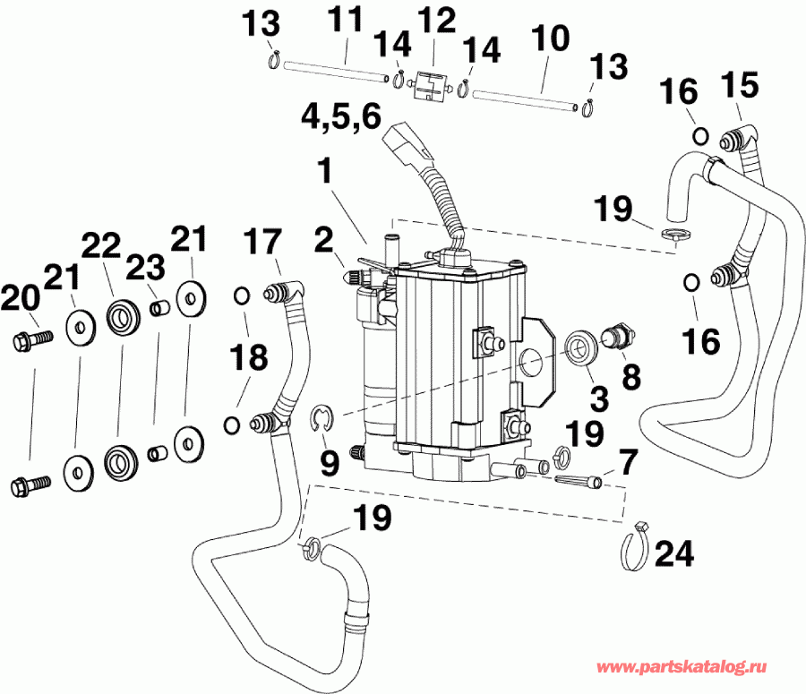 ��������� �������� ����� ������� E55MRLAFA  - fuel Pump & Vapor Separator / ��������� ����� & ��������������