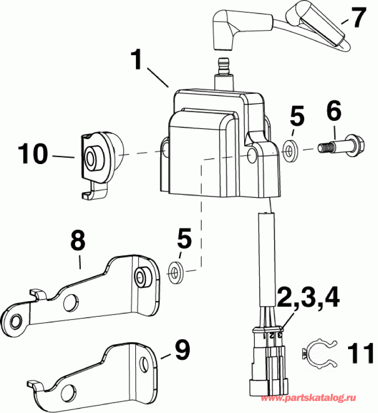 �������� ��������� ����� Evinrude E60DPLAFA  - ������� ���������