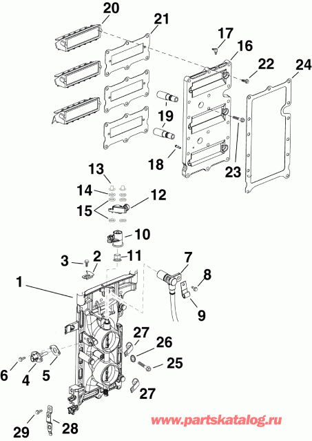 ����� ������� E90GLAFA  - intake Manifold Assembly - �������� ��������� � �����