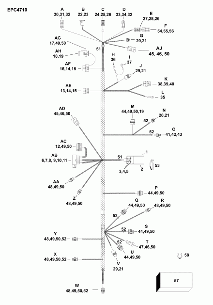 EVINRUDE E90GLAFC  - electrical Harness / ��������� - ���� ��������