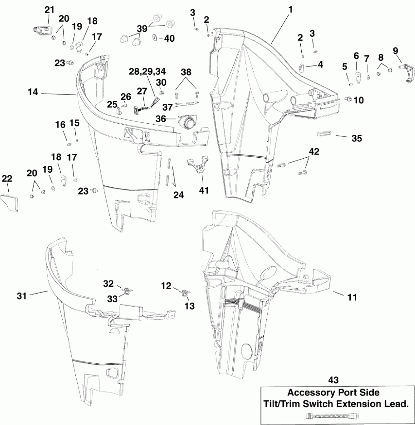 ��������� ��������� ������� E225DCXIID  - wer Engine Cover