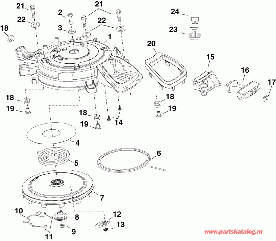 �������� ����� EVINRUDE E30DRSLIIH  - coil Starter