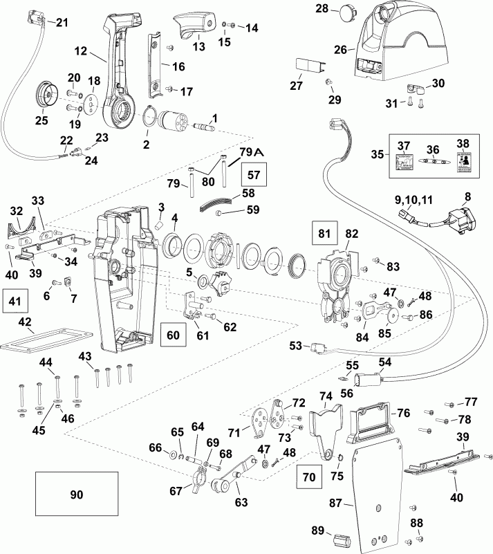 �������� ����� ������� E15TEL4AAA  - binnacle ��������� ������������� ���������� - binnacle Mount Remote Control