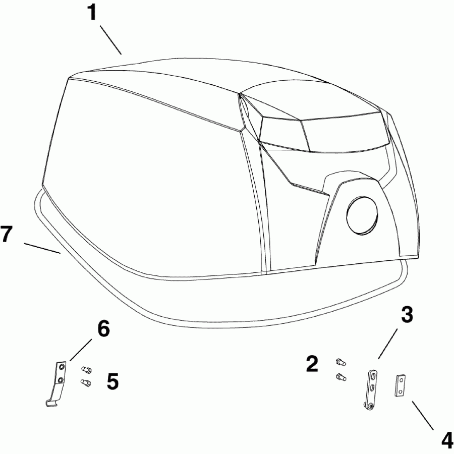  EVINRUDE E25DRLAAA  - engine Cover / ������ ��������� (�����)
