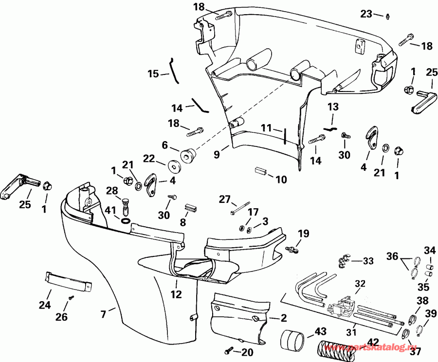 �������� ����� Evinrude RE150FSSM FFI, Elec Start, TNT, 20 IN. s  - wer ������ ��������� (�����)