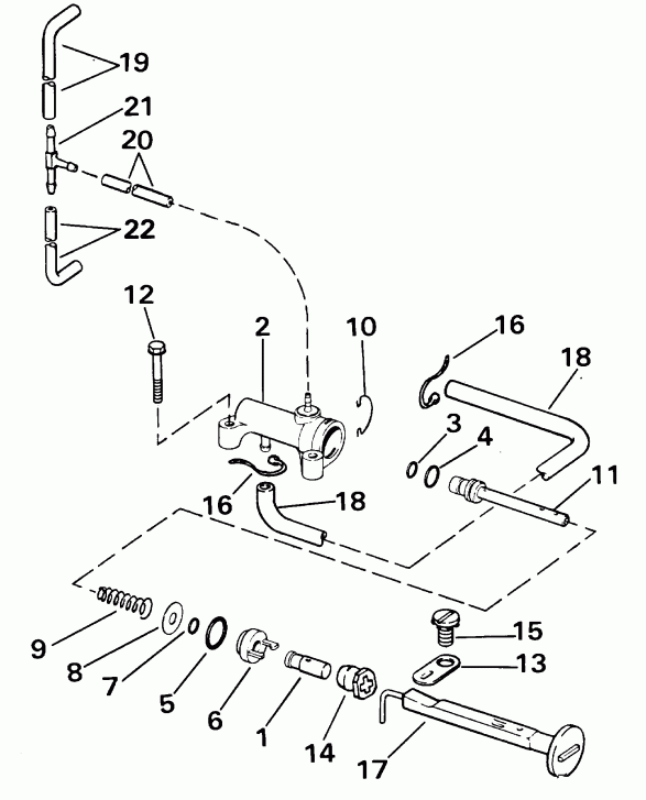 ��������� ��������� Evinrude E55WRYSIR commercial, rope start, 25 in   - imer System - imer System