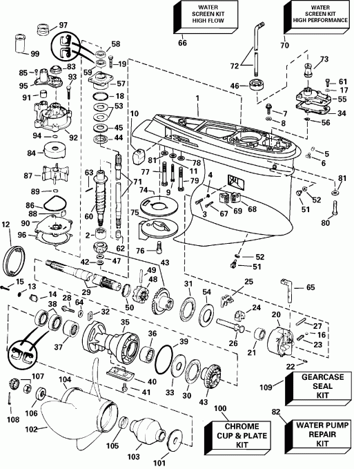 �������� ����� EVINRUDE E150FSLSTD  - Fpl - Fsl - Fpx Models - Fpl - Fsl - Fpx Models