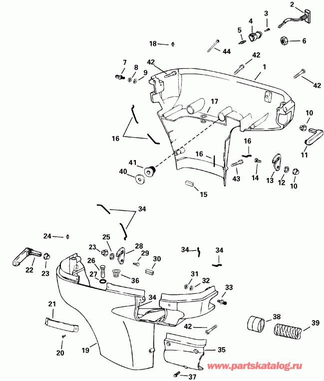  EVINRUDE E150FSLSTD  - wer Engine Cover