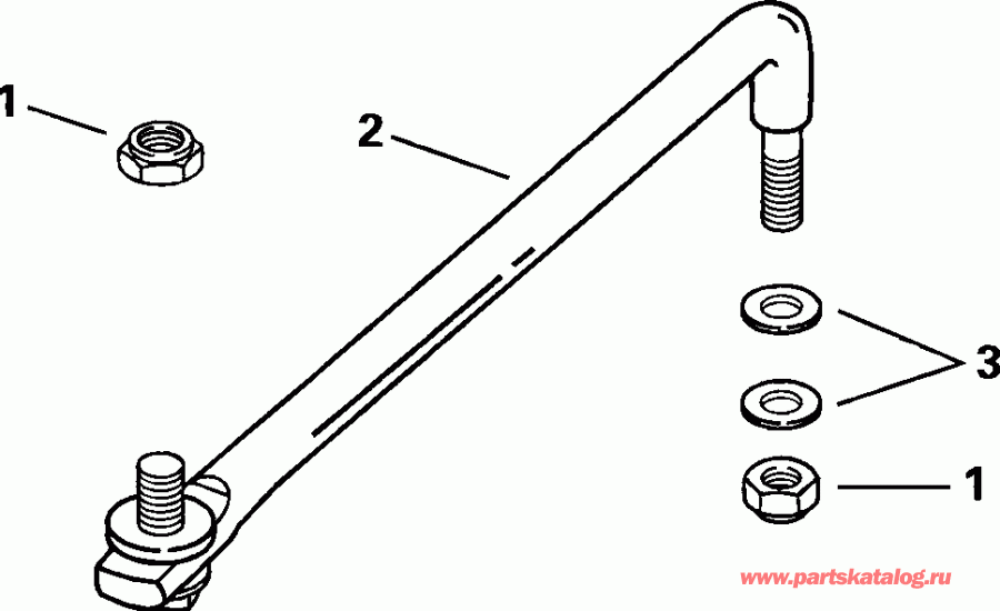 ��������� Evinrude E150FSLSTD  - ee������ ����������� Kit - eering Link Kit