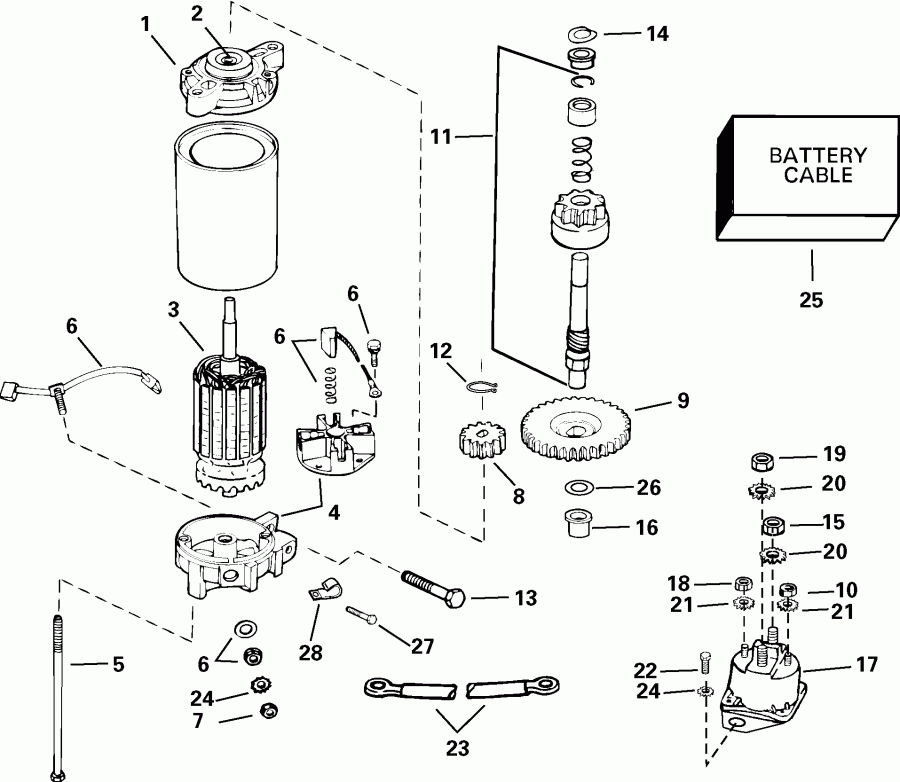 �������� ��������� ����� Evinrude E100FPLSRS  - ectric Starter / ectric �������