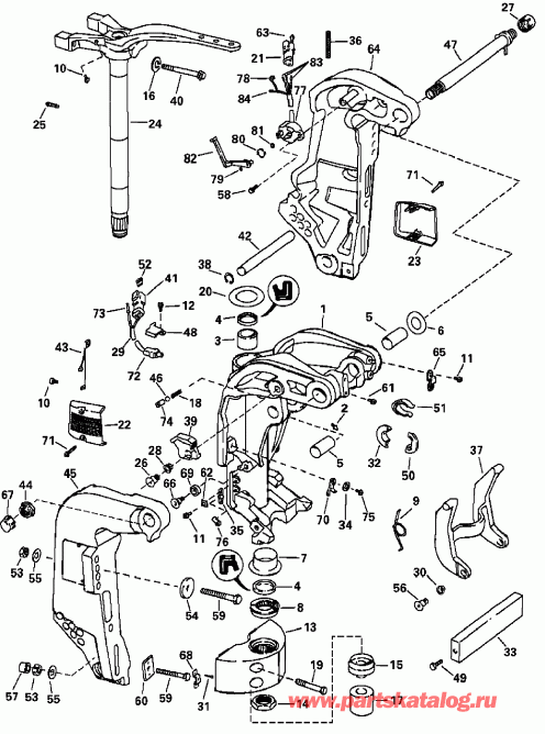 ��������� �������� ����� Evinrude E200FHLSRC  - dsection