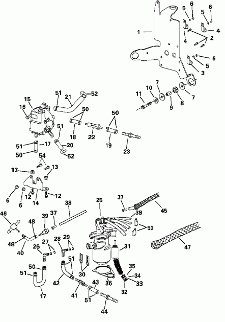 ��������� ����� Evinrude E250FPLSOM  - l System