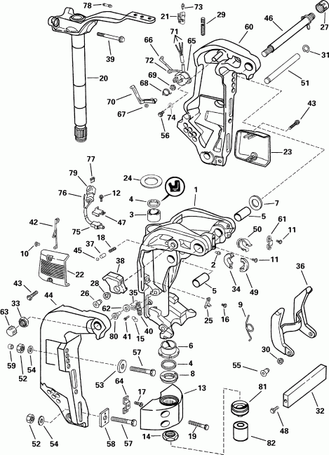 ��������� ����� EVINRUDE E115FPXSDS  - dsection - dsection