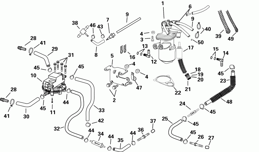 �������� ��������� ����� Evinrude E115FSLSDS  - ling System / ling System