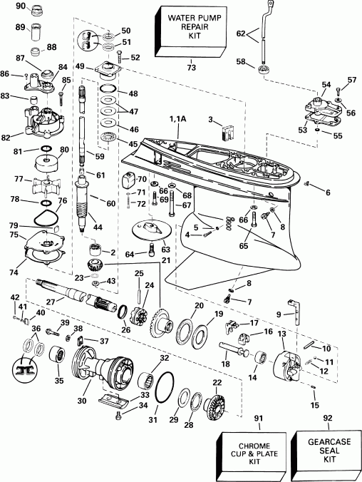 ��������� ��������� EVINRUDE E225DHLSDF  - arcase / arcase