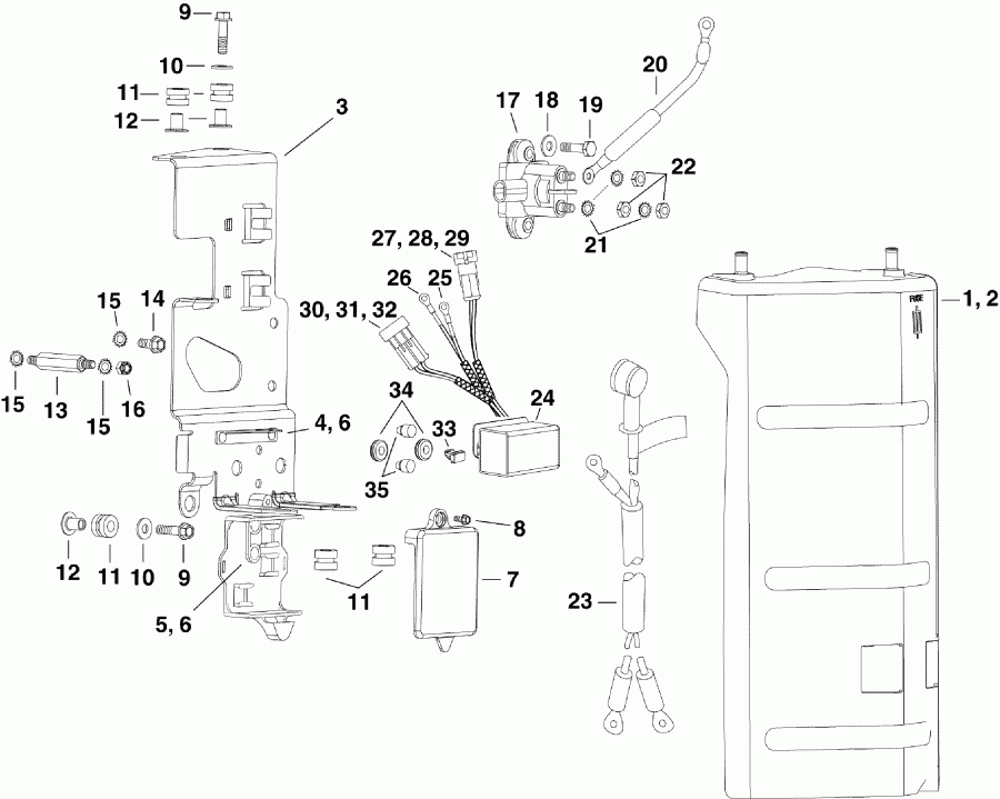 ��������� �������� ����� ������� E225DPLSDR  - ectrical ��������� & Components / ectrical Bracket & Components