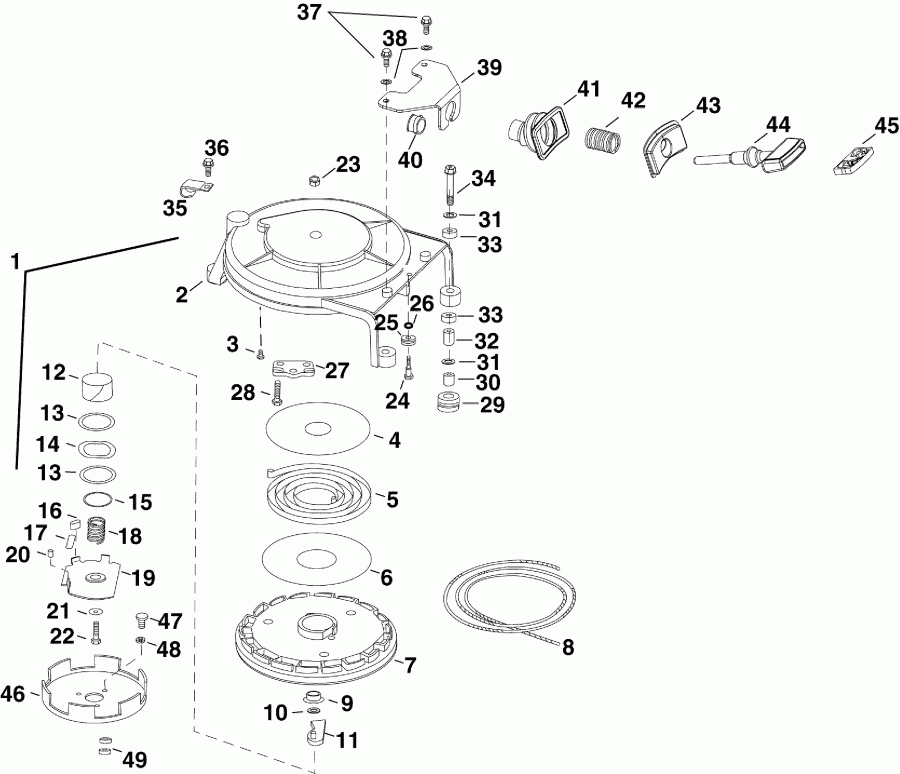 ��������� EVINRUDE E40DRLSDA  - coil �������