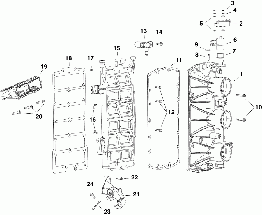 �������� ����� Evinrude E200DPLSUF  - take ��������� Assembly