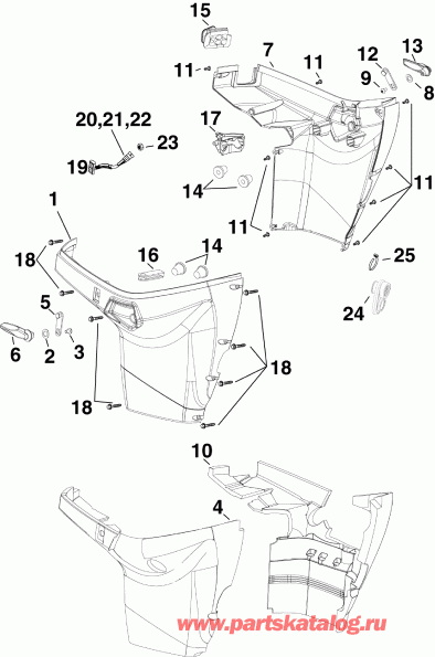 ��������� ����� Evinrude E90DSLSUA  - wer ������ ��������� (�����) / wer Engine Cover