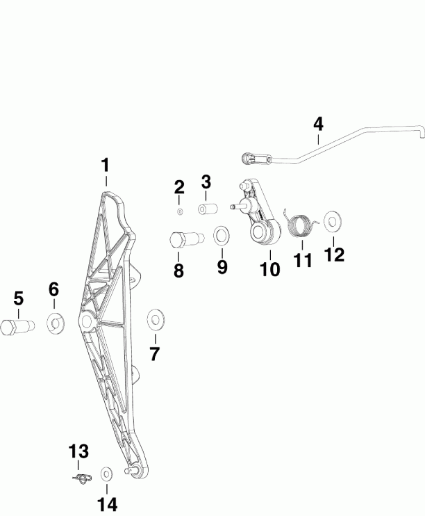��������� ��������� ������� E250DCXSCG  - rottle ��������� �������� / rottle Linkage