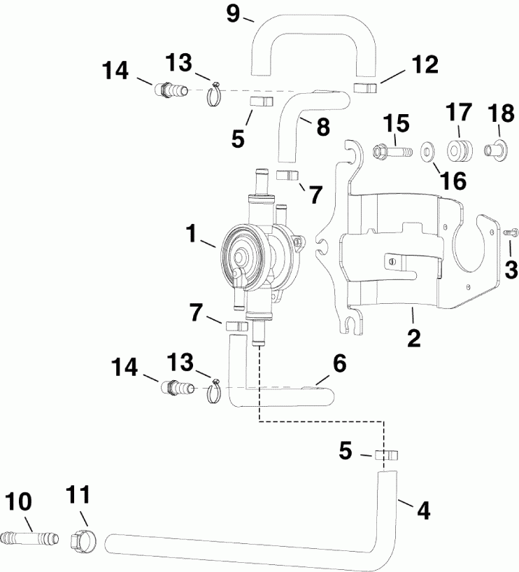 ��������� �������� ����� Evinrude E250DCZSCF  - el Lift Pump / el Lift �����