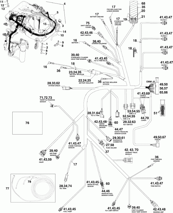 ��������� ����� ������� E115DSLSEF  - ectrical ���� �������� / ectrical Harness