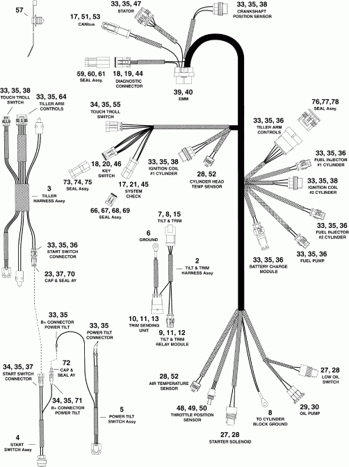 ��������� ������� E25DRLSES  - ectrical ���� �������� - ectrical Harness