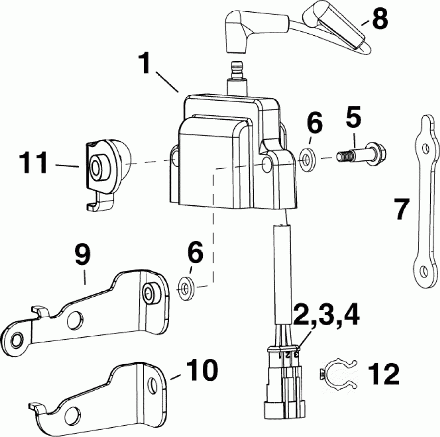 ��������� ����� Evinrude E55MRLSEF  - nition Coil - nition Coil