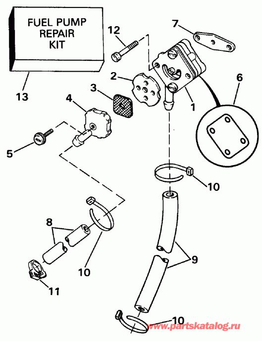 ��������� ��������� Evinrude E115JKLEOC 1995  - ectric Starter & Solenoid - ectric ������� & Solenoid