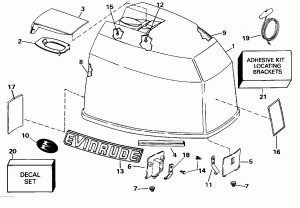 ������ ��������� (�����) - Evinrude (Engine Cover - Evinrude)