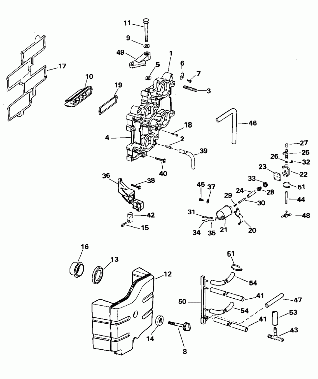  Evinrude E130TXAOR 1995  - take Manifold