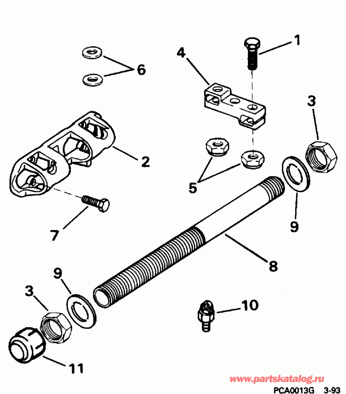 ��������� ��������� Evinrude E150SLEOM 1995  - 150gl, Sl, Hl - 175gl, Sl Only