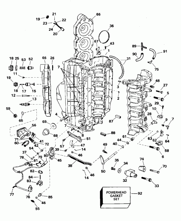 ��������� ����� ������� E150WTLEOR 1995  - linder & Crankcase