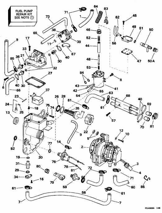 �������� ��������� ����� EVINRUDE E150WTLEOR 1995  - el ��������� & Components - el Bracket & Components