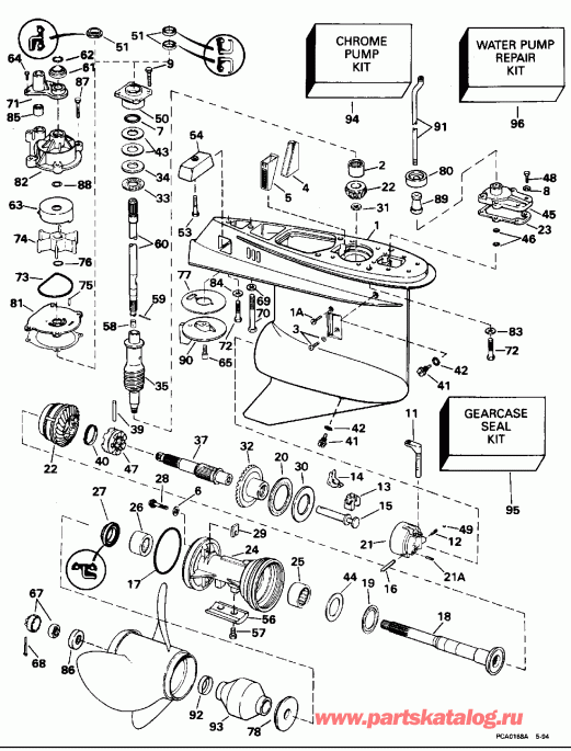  Evinrude E300PLEOR 1995  - Counter Rotation