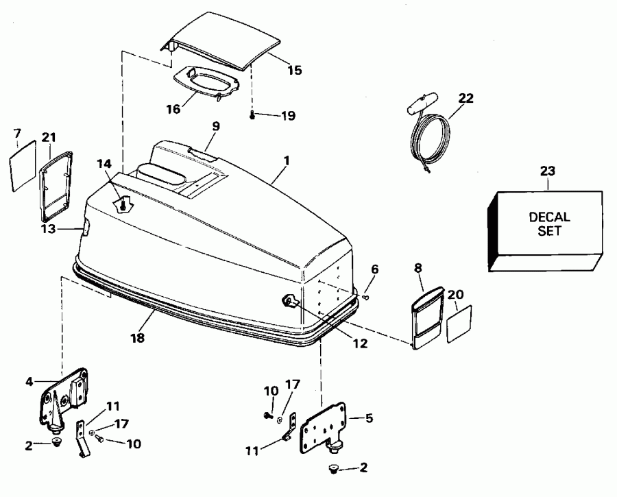 ��������� EVINRUDE E50BELEOD 1995  - Johnson 25-40 - Johnson 25-40