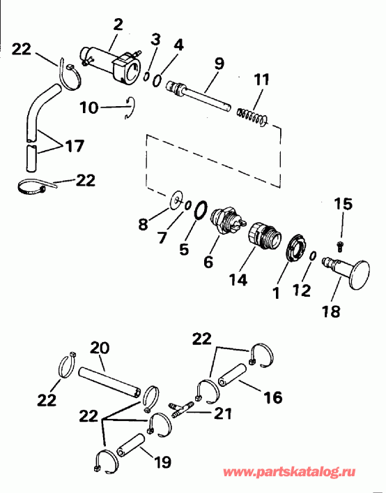 ��������� ��������� EVINRUDE E50BELEOD 1995  - ������ Start / Manual Start