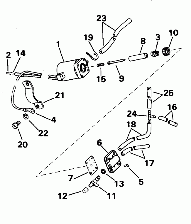����� EVINRUDE E50ELEOS 1995  - ectric Primer System / ectric Primer System