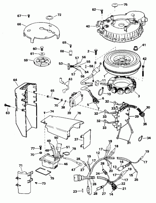��������� Evinrude L115GLEOS 1995  - nition System / nition System
