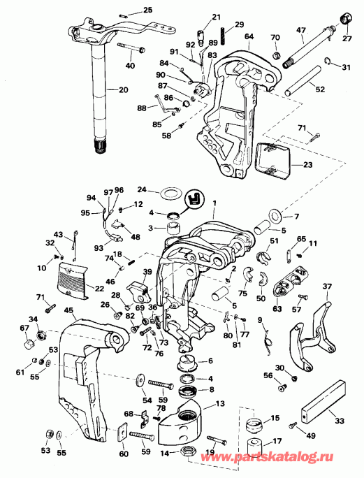 Evinrude BE150EXEDB 1996  - dsection