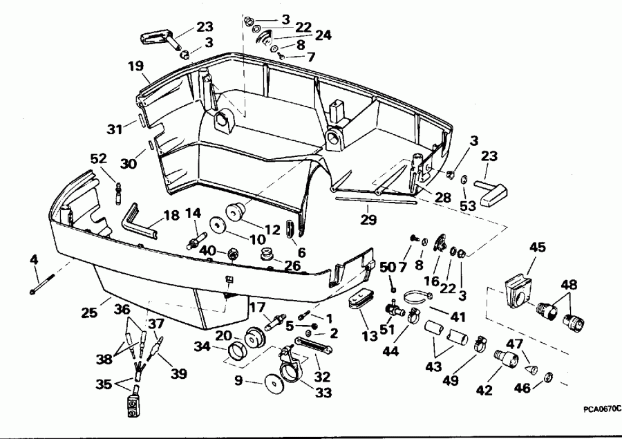 ��������� ����� EVINRUDE BE250CXEDA 1996  - wer ������ ��������� (�����)