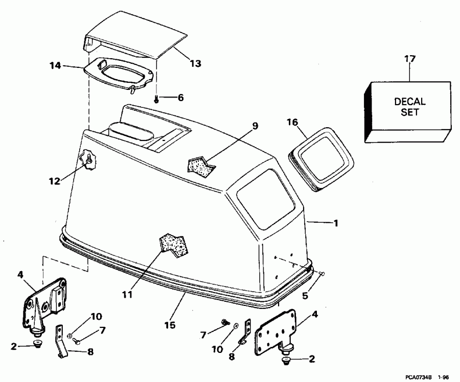 ��������� ����� Evinrude BE40EEDS 1996  - Johnson Rope Start Only / Johnson ���� Start Only